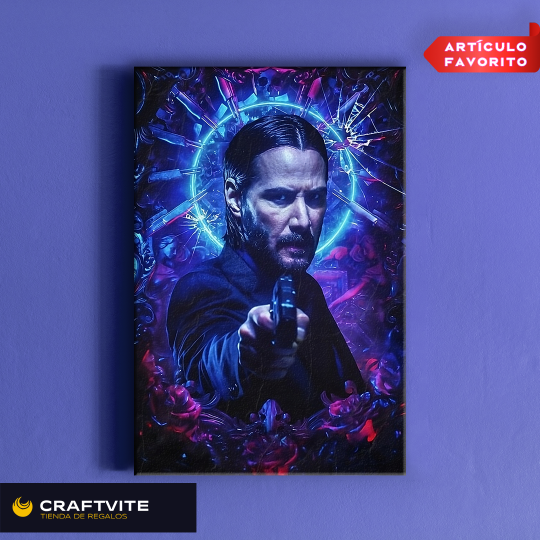 Cuadro Metálico de John Wick