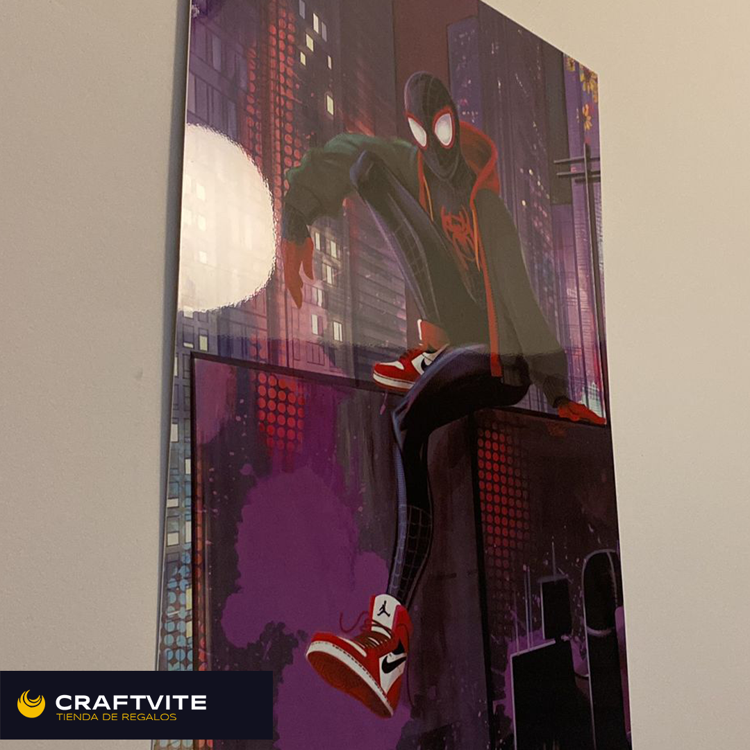 Cuadro Metálico Spider Man Miles Morales